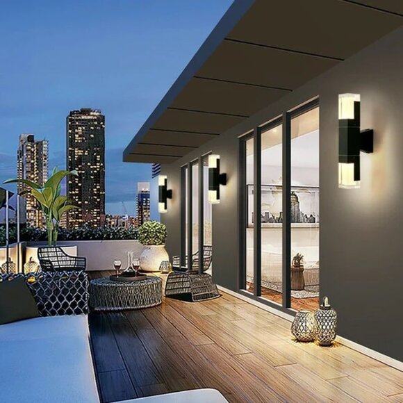 Sleek Black Outdoor Wall Fixture – LED - Picture 2 of 4